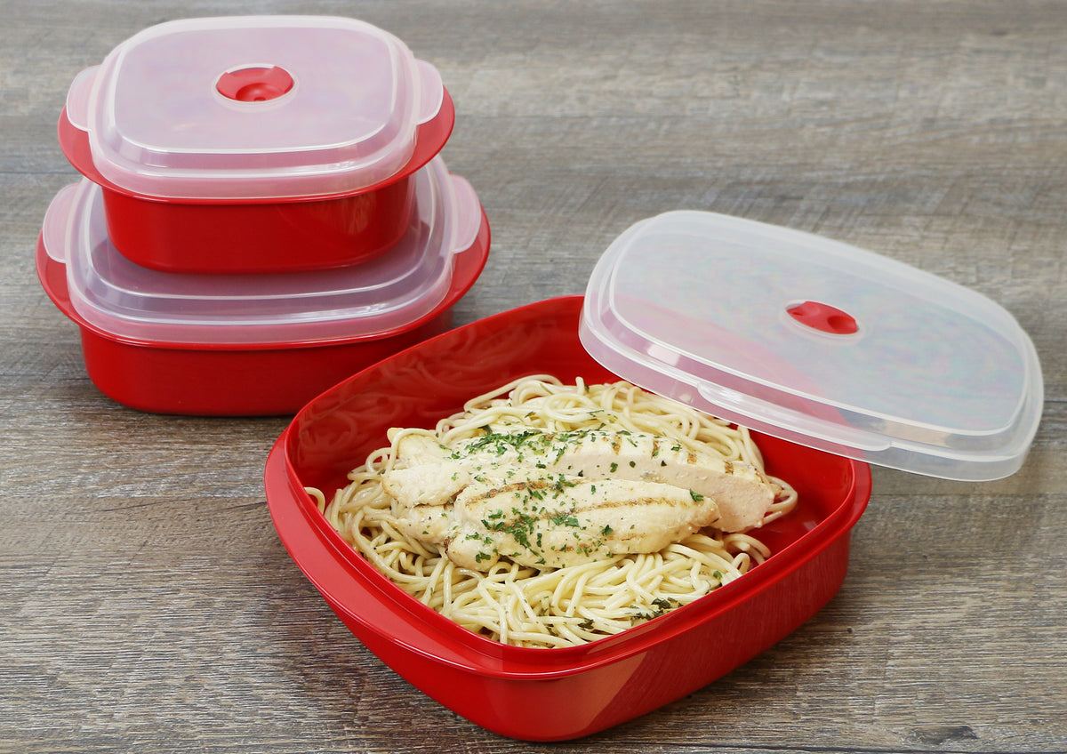 Microwave Cookware/Storage Set - Red – Reston Lloyd