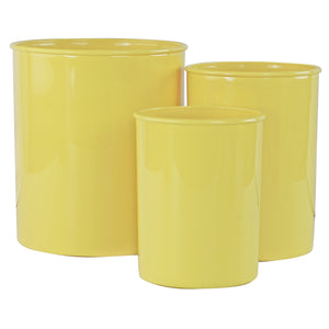 3pc Plastic Utensil Holders, Lemon