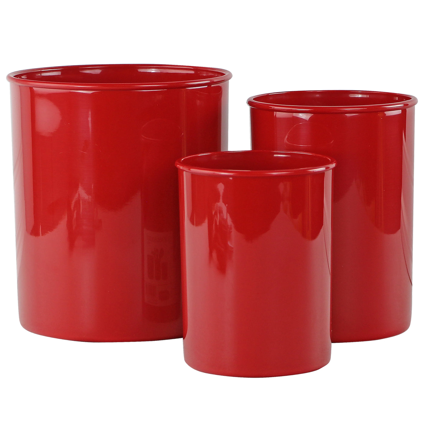 X-Large Plastic Utensil Holder, Red – Reston Lloyd