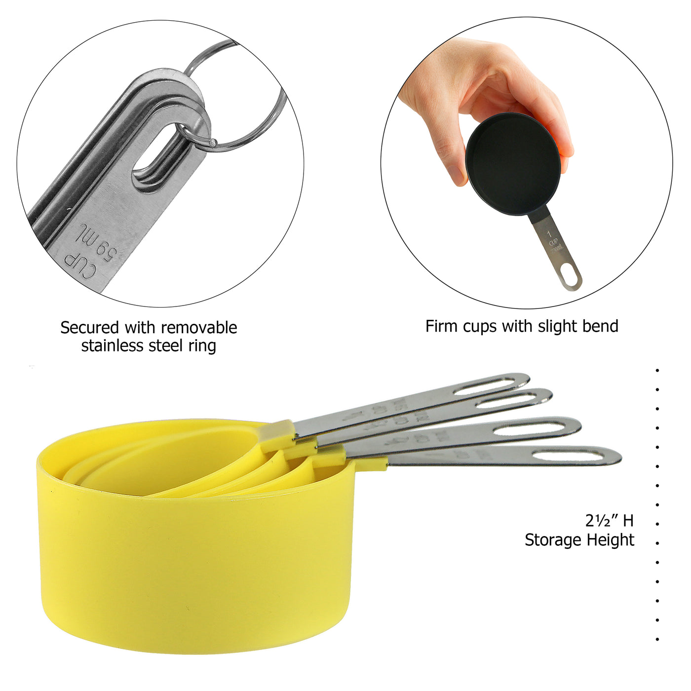 8pc Measuring Spoon & Cup Set, Lemon – Reston Lloyd