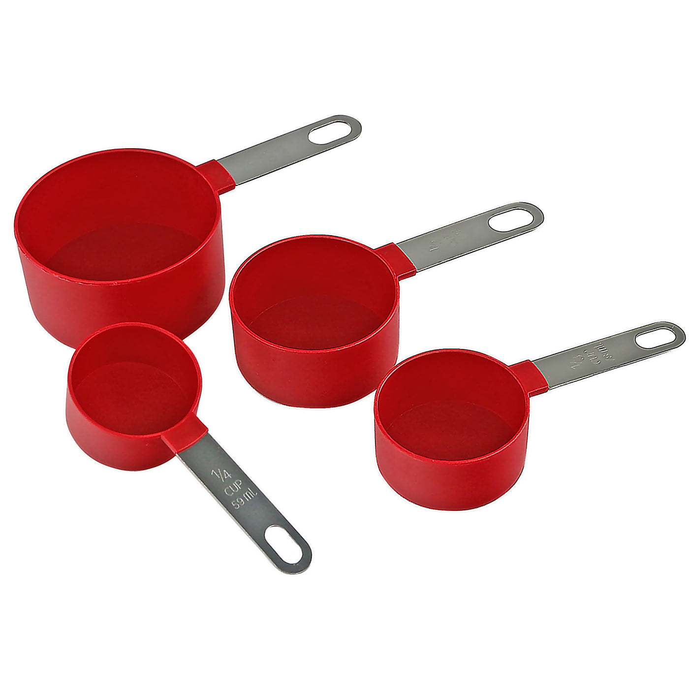 4pc Measuring Cup Set, Red – Reston Lloyd