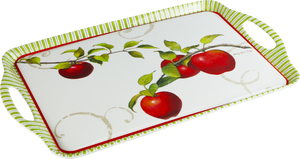 Melamine Rectangular Tray, Harvest Apple