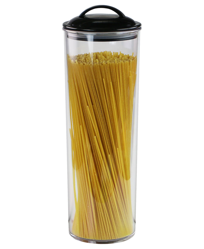 Acrylic Spaghetti Canister,  Black