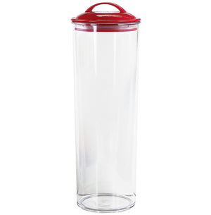 Acrylic Spaghetti Canister,  Red