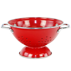 Powder Coated Colanders, Various Sizes, Red