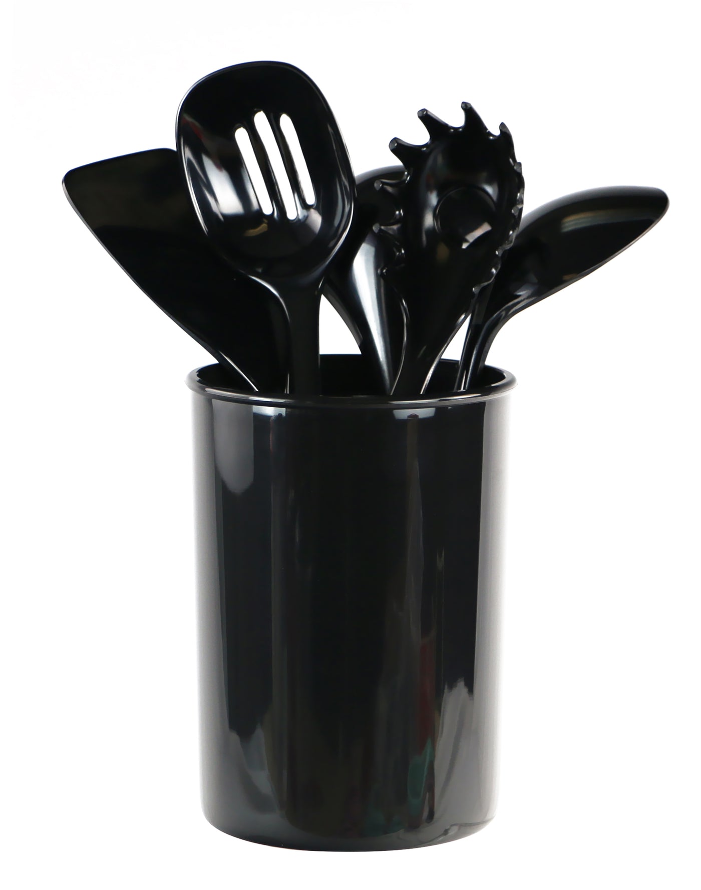 X-Large Plastic Utensil Holder, Black – Reston Lloyd