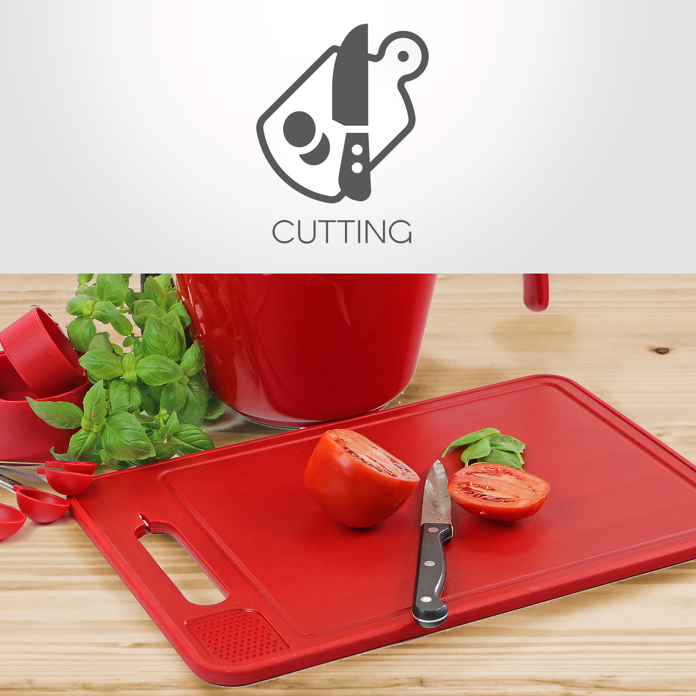 Cutting Board/Defroster, & More, Red – Reston Lloyd