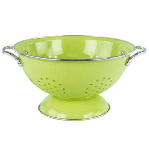 Powder Coated Colanders, Various Sizes, Lime