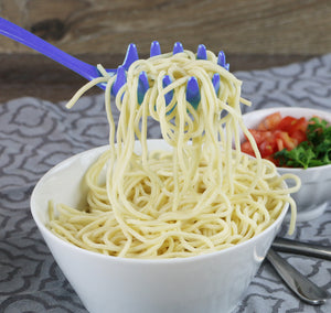 Melamine Spaghetti Fork, Azure