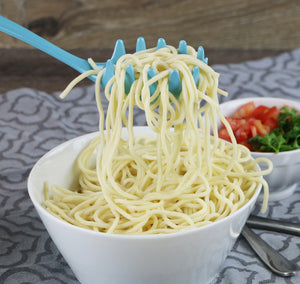 Melamine Spaghetti Fork, Turquoise