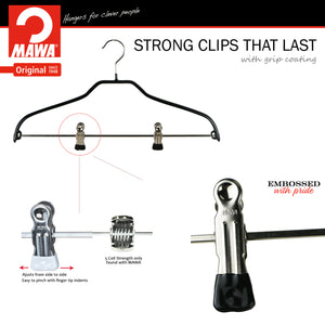 Silhouette, 40-FK, Pant Bar with Two Clips, Black