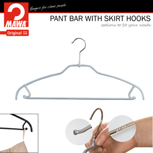 Silhouette Ultra Thin, 42-FTU, Pant Bar/Skirt Hook Hanger, Silver