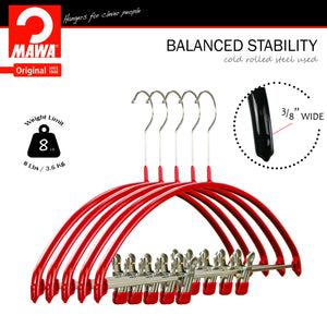 Euro, 40-PK, Pant Bar with Two Clips, New Red